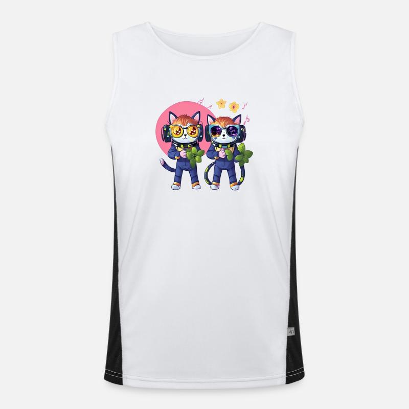 Cat Men's Functional Contrast Tank Top 