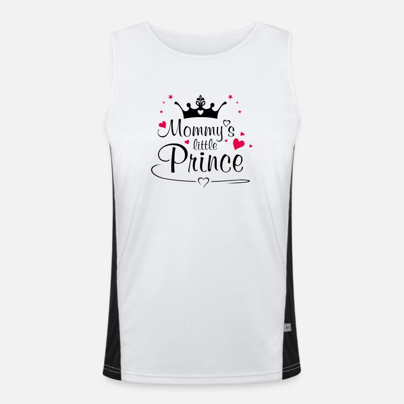 Mamas Prinz Funktionelles Kontrast-Tank Top für Männer 