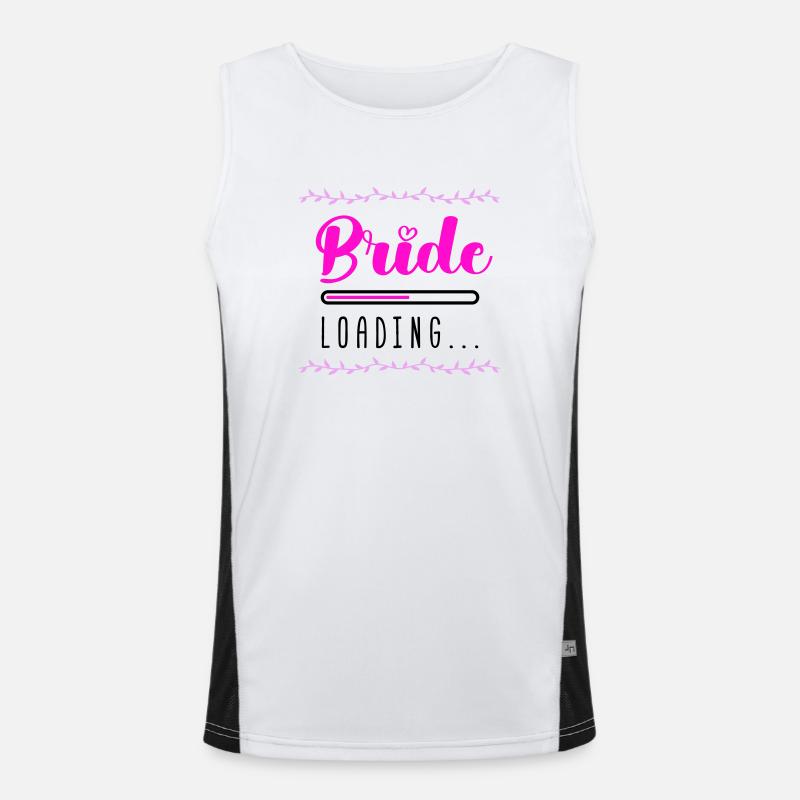 bride loading Funktionelles Kontrast-Tank Top für Männer 