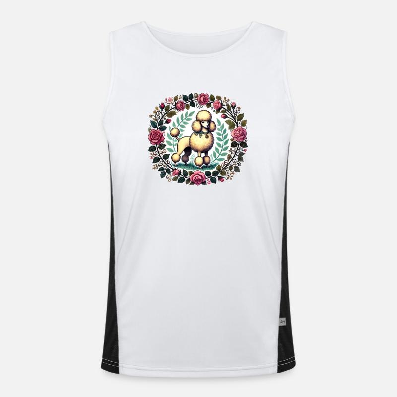 Pudel Funktionelles Kontrast-Tank Top für Männer 