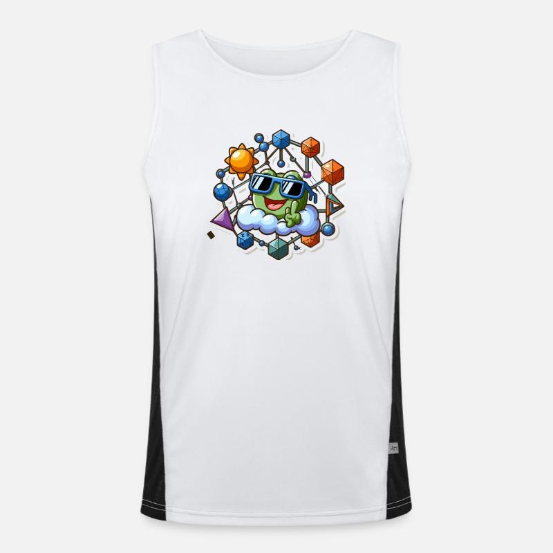 Math Game Men's Functional Contrast Tank Top 