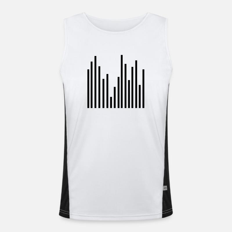 Statistik Funktionelles Kontrast-Tank Top für Männer 