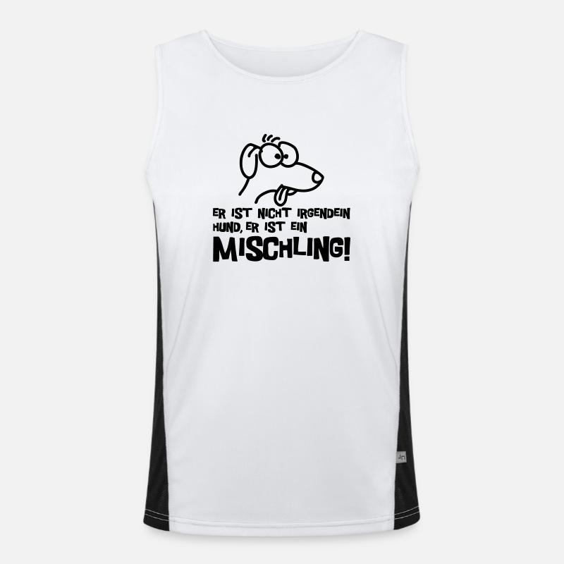 Mischling Funktionelles Kontrast-Tank Top für Männer 