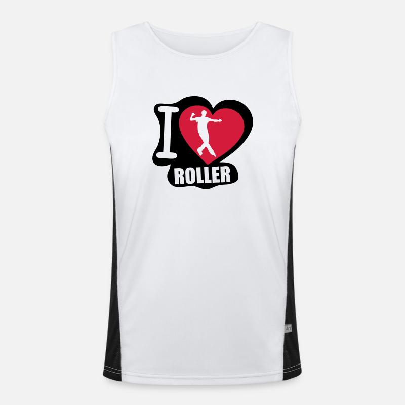 i love roller Débardeur respirant contrasté Homme 