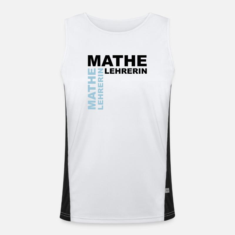 Professeur de mathématiques - V2 Débardeur respirant contrasté Homme 