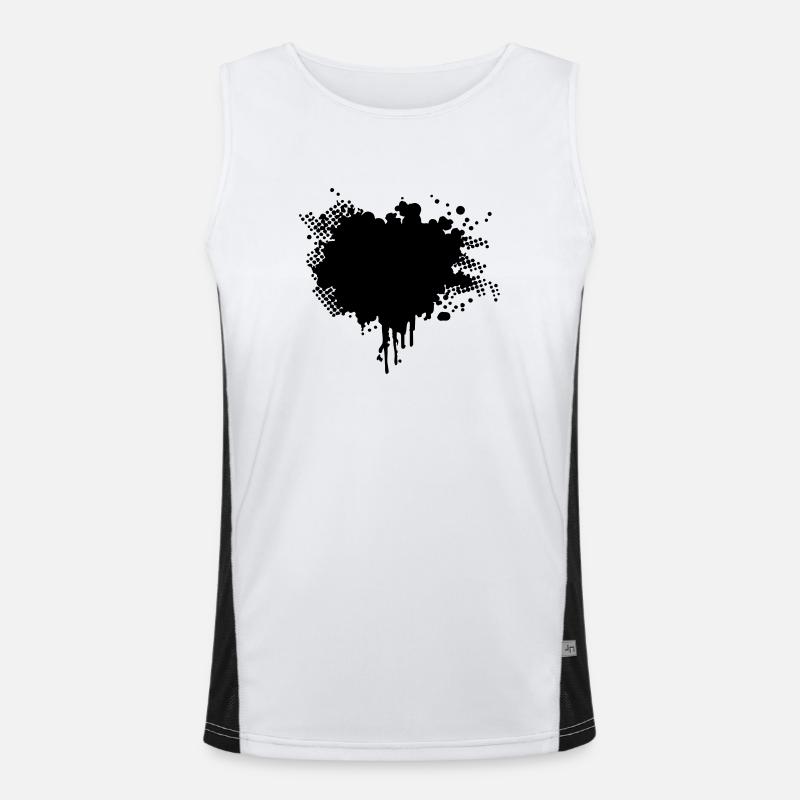 splatter Débardeur respirant contrasté Homme 