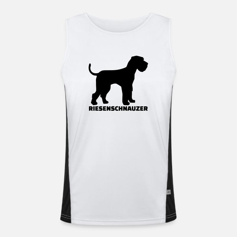 Riesenschnauzer Funktionelles Kontrast-Tank Top für Männer 