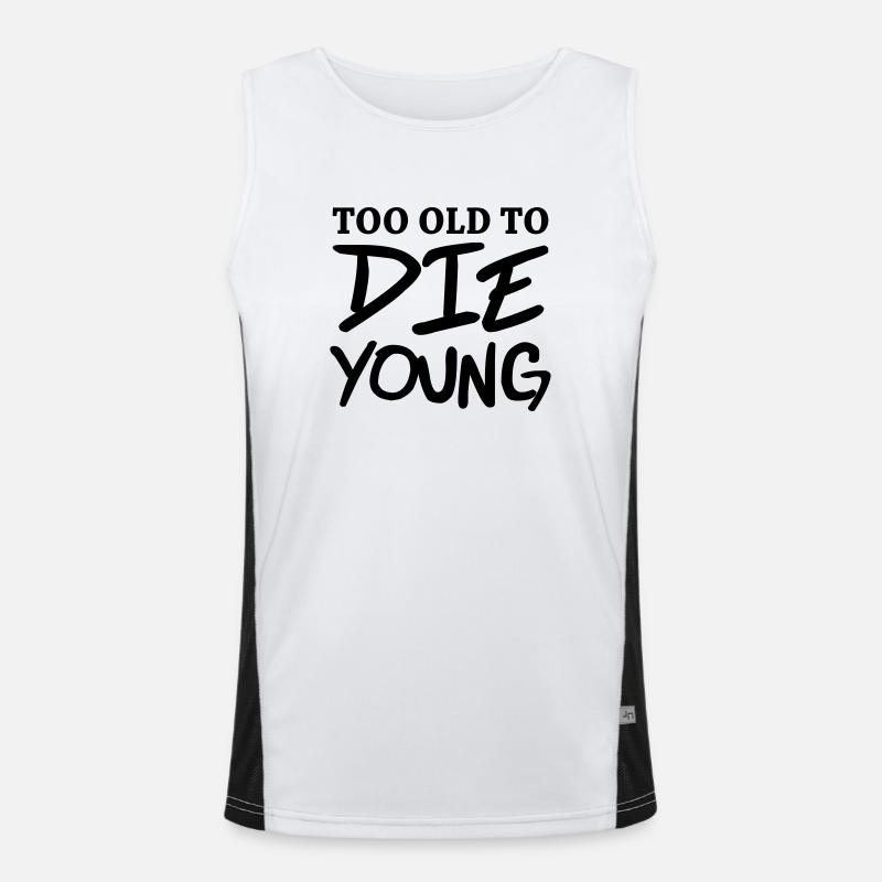 Too old to die young Men's Functional Contrast Tank Top 