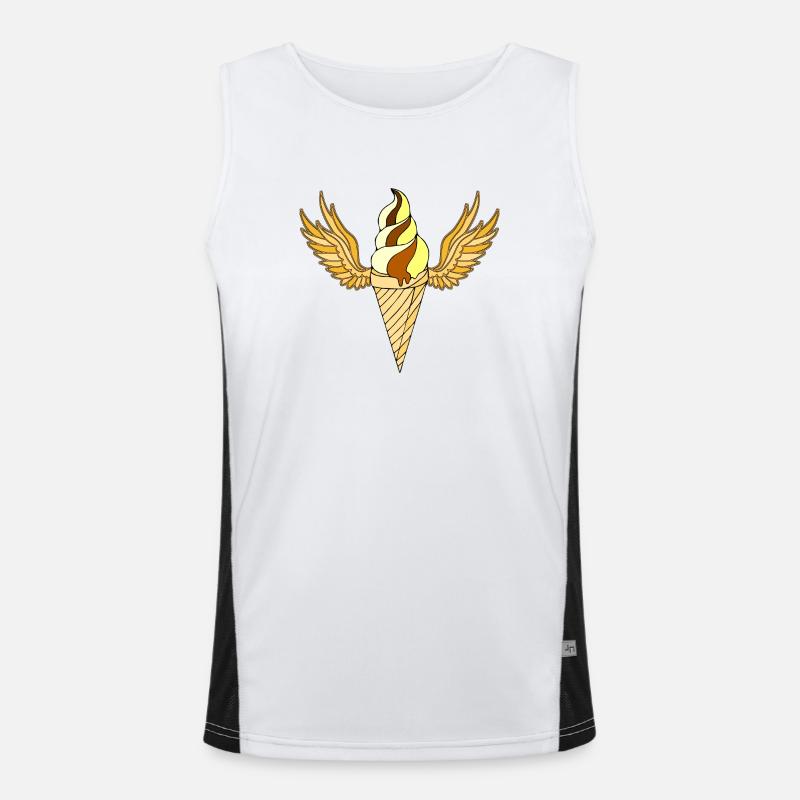 Eis Funktionelles Kontrast-Tank Top für Männer 