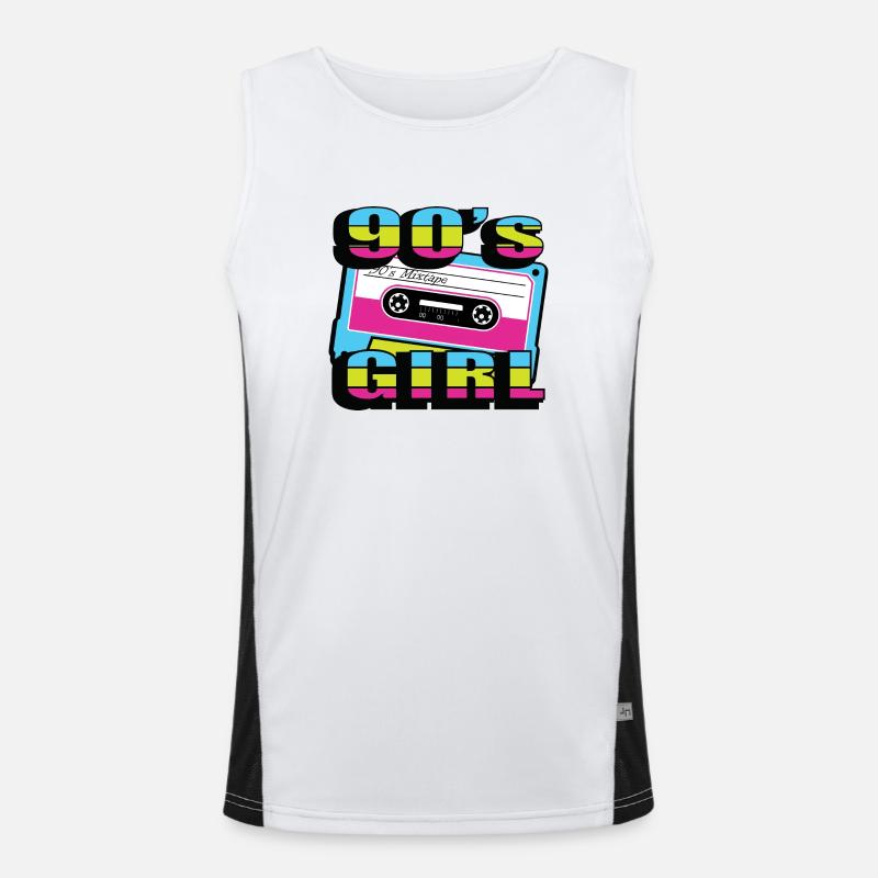 1990s Proverbs 90s Gift Idea Men's Functional Contrast Tank Top 