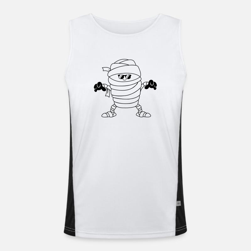 mumie sonnenbrille Funktionelles Kontrast-Tank Top für Männer 