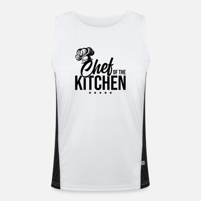 Chef Chapeau de Chef Chef Débardeur respirant contrasté Homme 