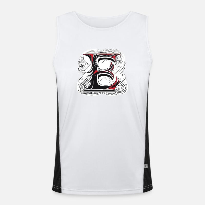 E Funktionelles Kontrast-Tank Top für Männer 