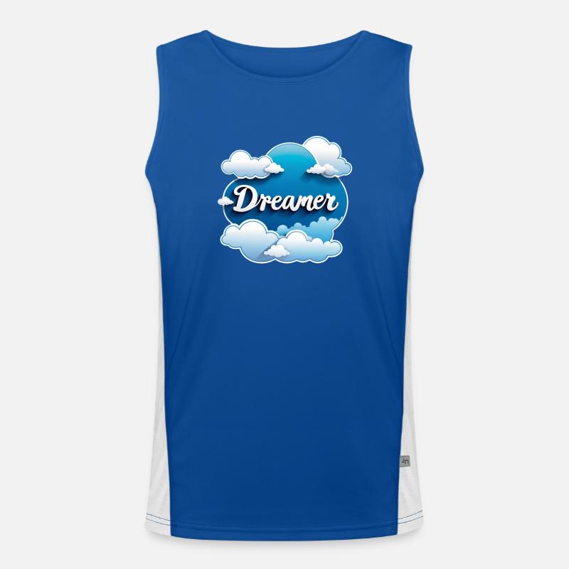 Träumer - Träumer - Träumer - Traum - Träumerei Funktionelles Kontrast-Tank Top für Männer 