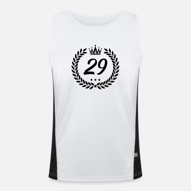 wappen 29 Funktionelles Kontrast-Tank Top für Männer 