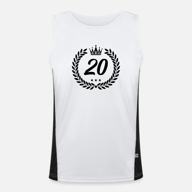 blason 20 Débardeur respirant contrasté Homme 
