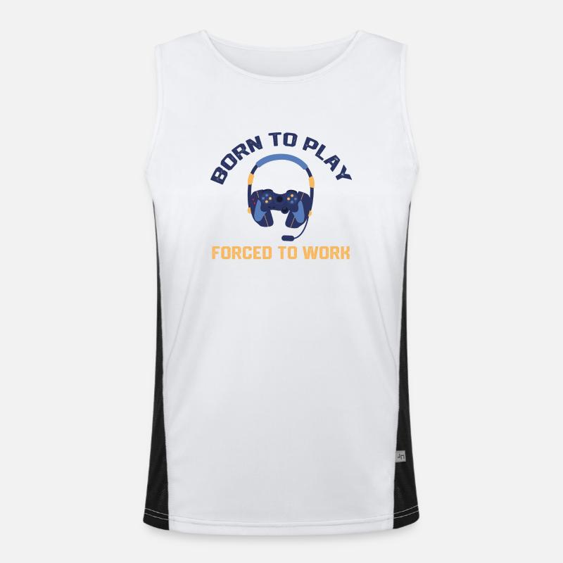 Video Game Controller Pc gamer Gift Console Débardeur respirant contrasté Homme 