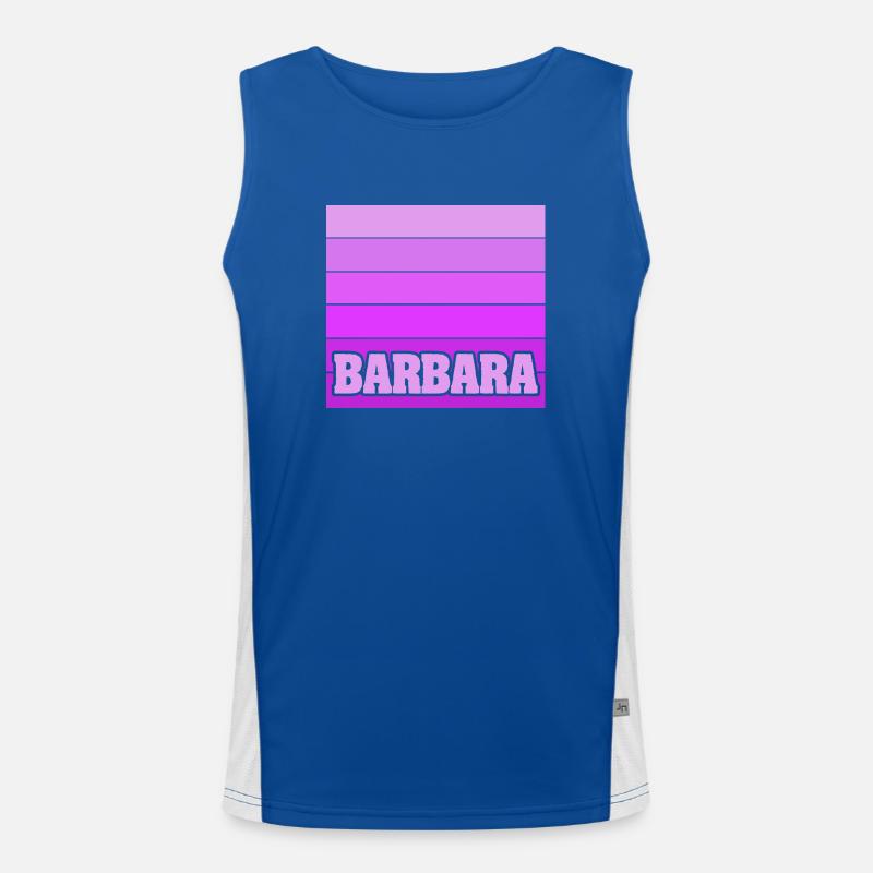 Maiden name Barbara Men's Functional Contrast Tank Top 