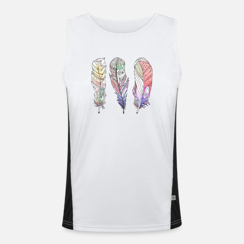 Feder Funktionelles Kontrast-Tank Top für Männer 