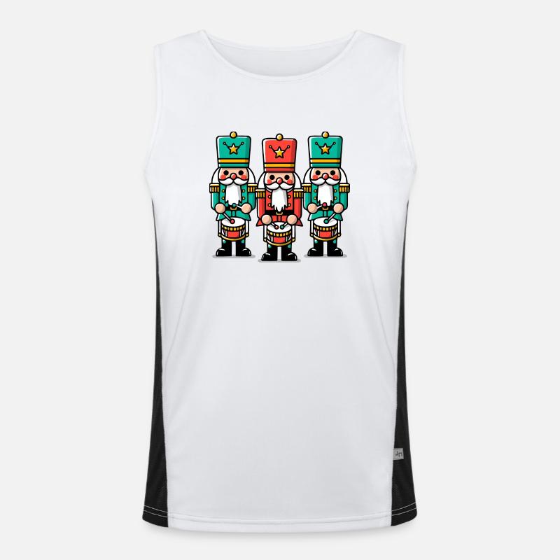 Christmas Nutcrackers Men's Functional Contrast Tank Top 