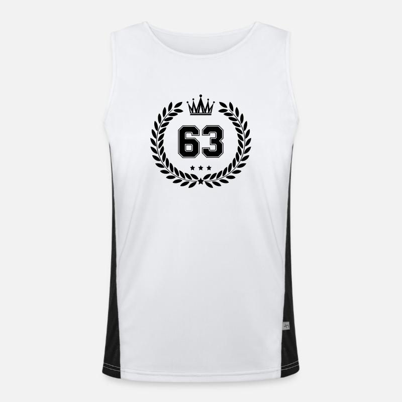 wappen 63 Funktionelles Kontrast-Tank Top für Männer 