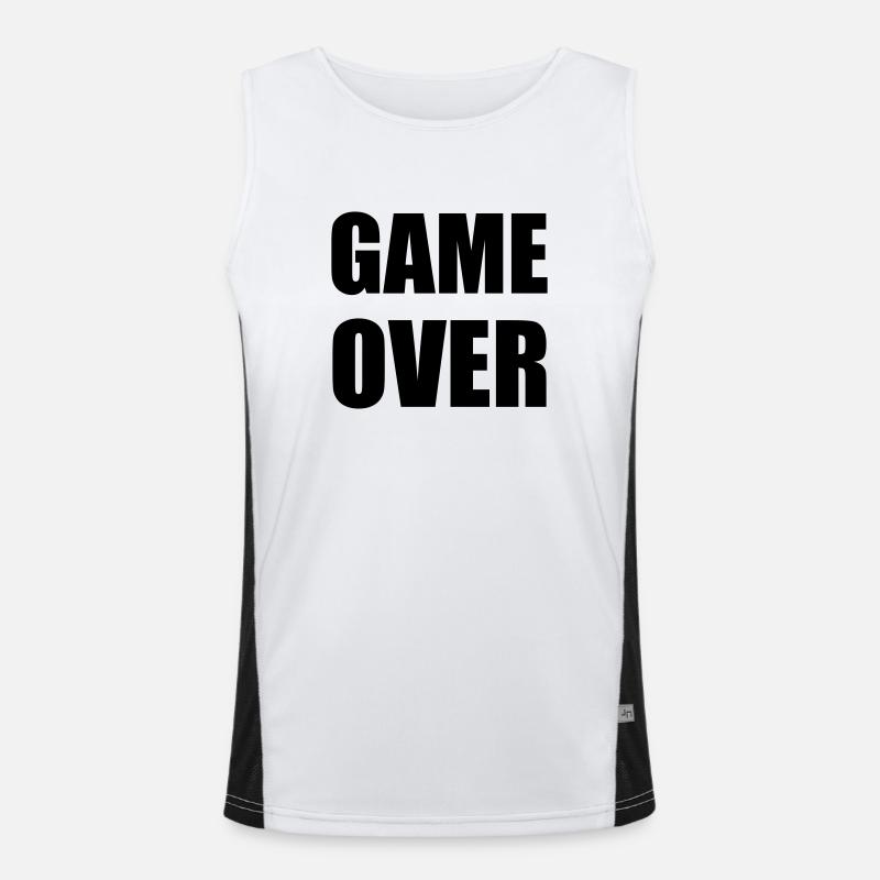 game over Men's Functional Contrast Tank Top 