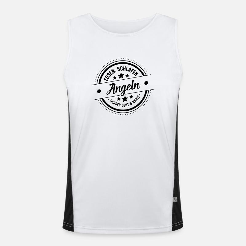 Angeln Funktionelles Kontrast-Tank Top für Männer 