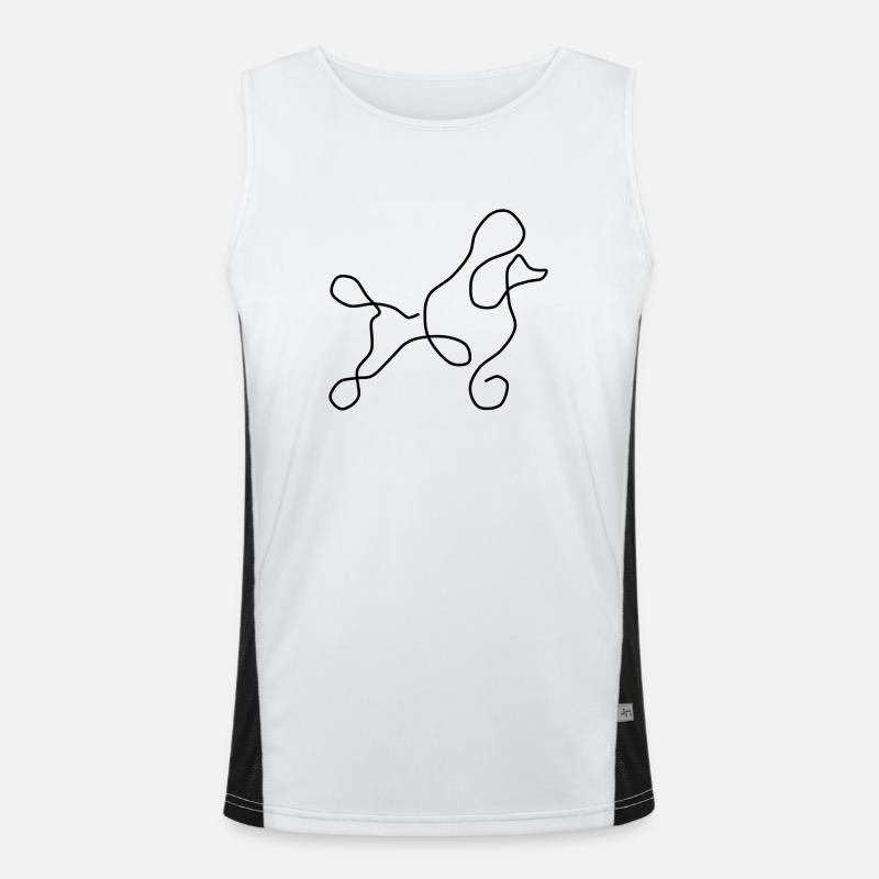 poodle Men's Functional Contrast Tank Top 
