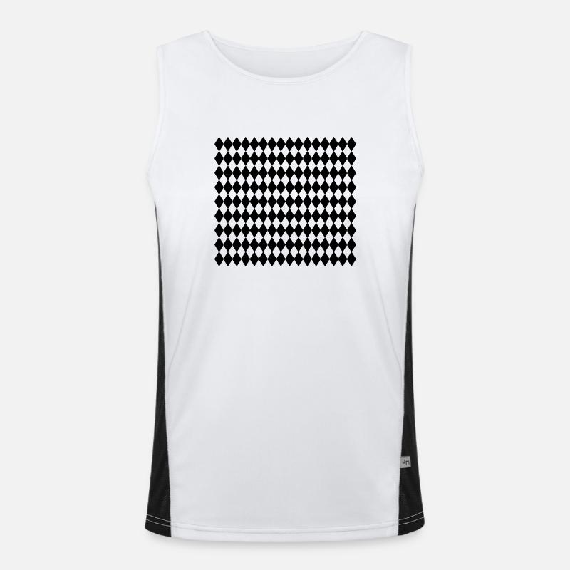 Diamonds Men's Functional Contrast Tank Top 