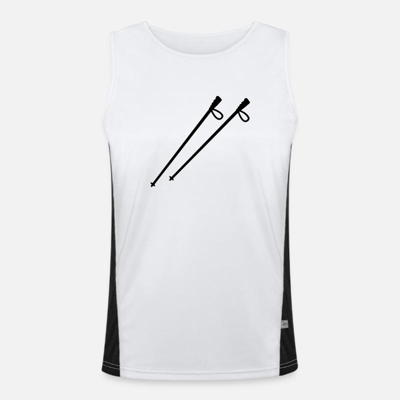 Ski sticks Men's Functional Contrast Tank Top 