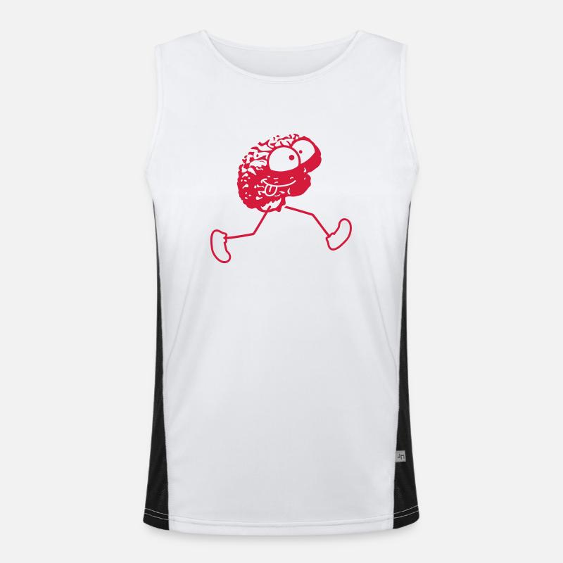 Crazy Brain Funktionelles Kontrast-Tank Top für Männer 