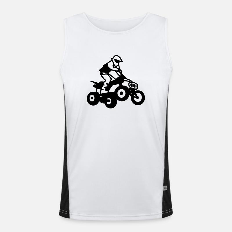 quad atv Funktionelles Kontrast-Tank Top für Männer 