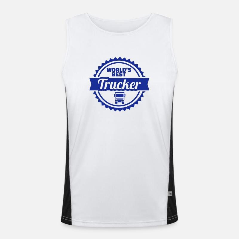 Trucker Funktionelles Kontrast-Tank Top für Männer 