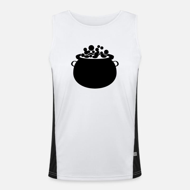 Hexenkessel Funktionelles Kontrast-Tank Top für Männer 