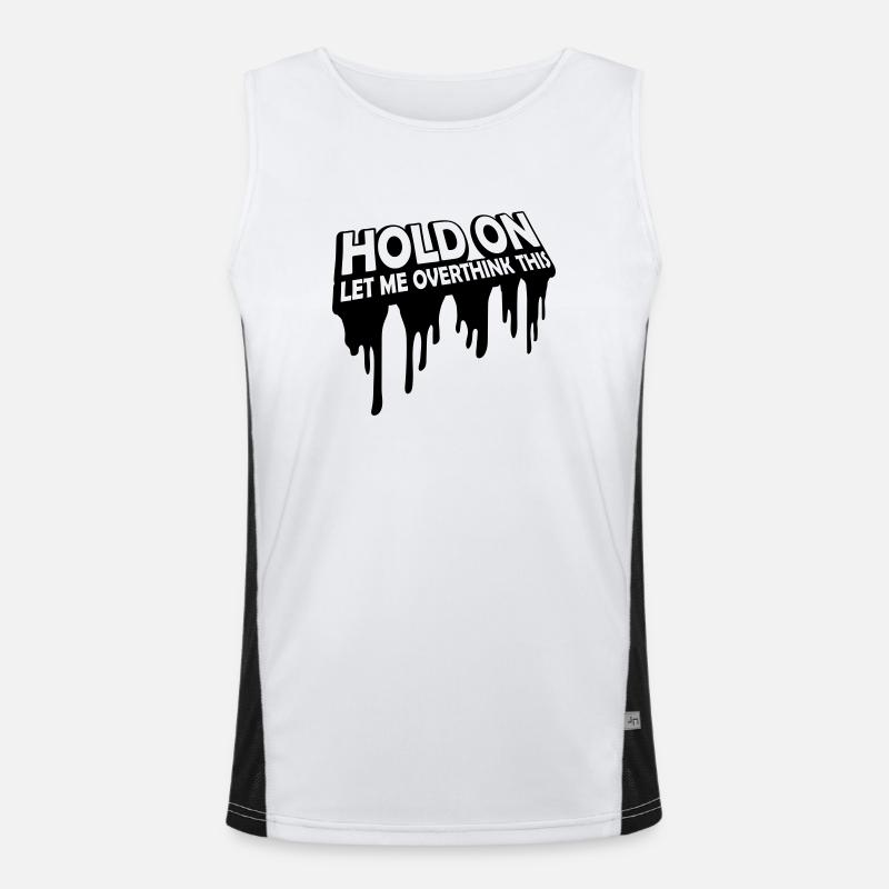 Let me overthink this Funktionelles Kontrast-Tank Top für Männer 