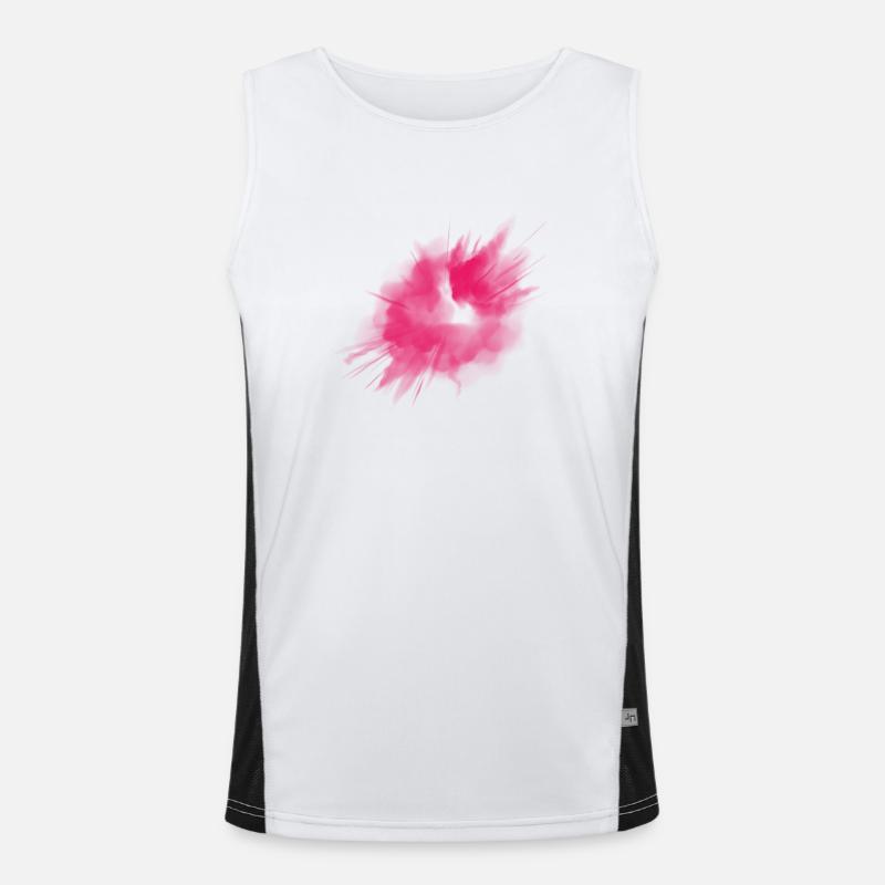 Farbe Klecks Spritzer Maler Geschenk bunt paint Funktionelles Kontrast-Tank Top für Männer 