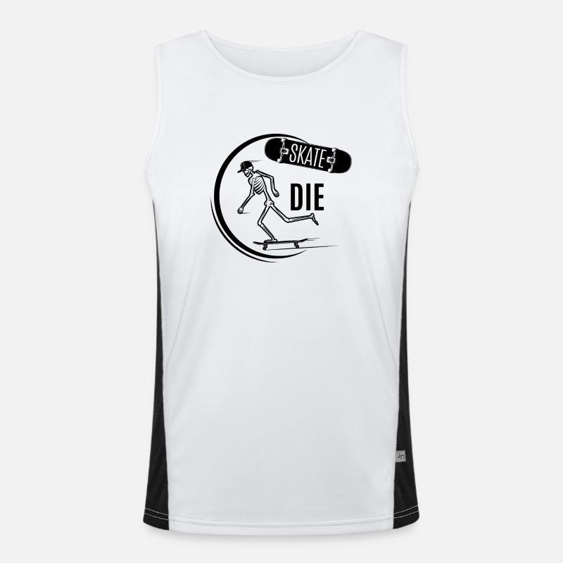 Skateboard SUP Surfen Funktionelles Kontrast-Tank Top für Männer 