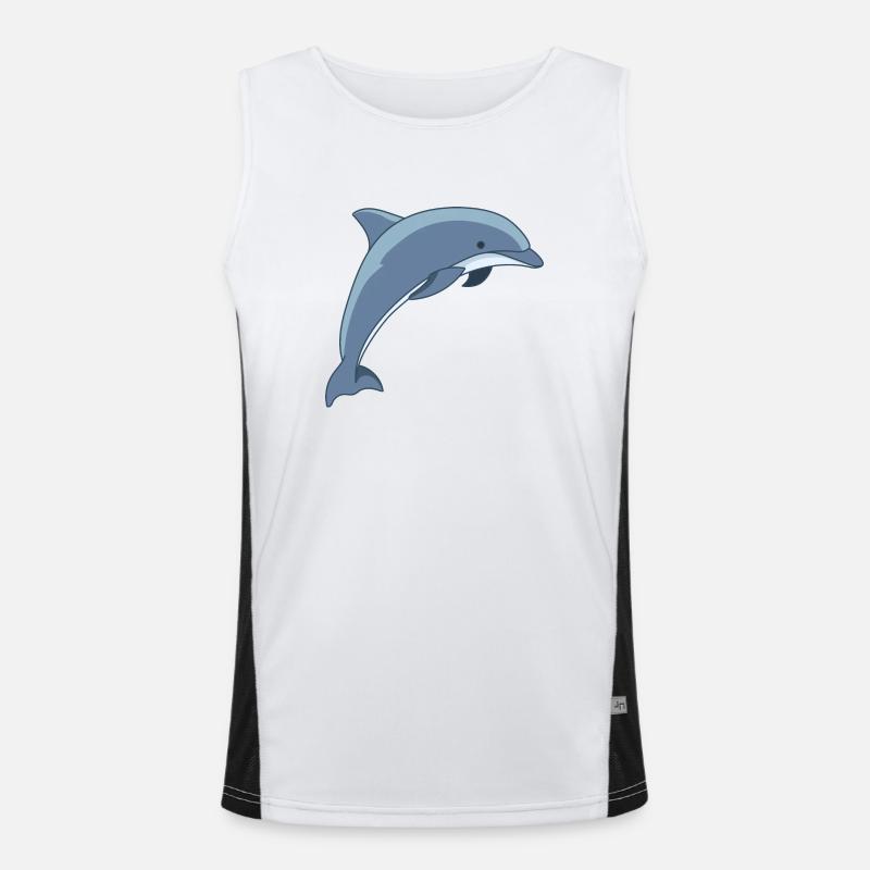 Meerestiere Funktionelles Kontrast-Tank Top für Männer 