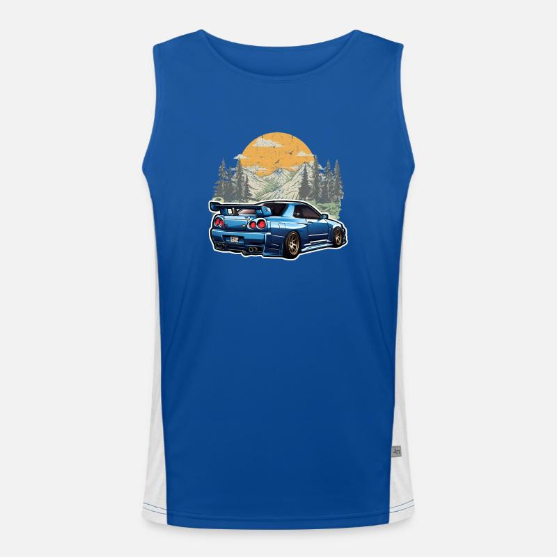 Jdm / Tuning / Turbocharger / Rims / Chiptuning Men's Functional Contrast Tank Top 