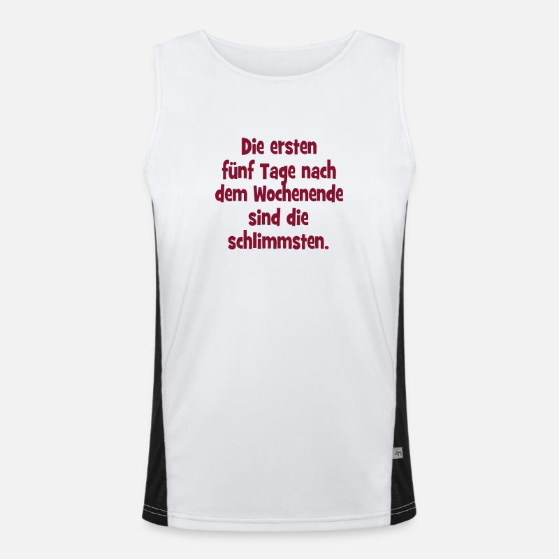 The first five days after the weekend are the Men's Functional Contrast Tank Top 