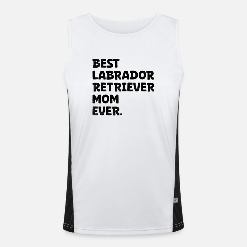 Beste Labrador Retriever Mutter aller Zeiten Laborhund Funktionelles Kontrast-Tank Top für Männer 