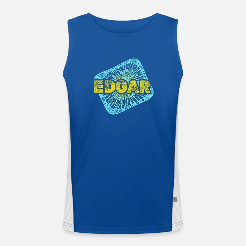 Edgar Funktionelles Kontrast-Tank Top für Männer 