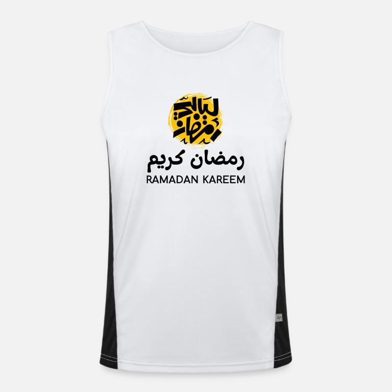 Ramadan Mubarak Men's Functional Contrast Tank Top 