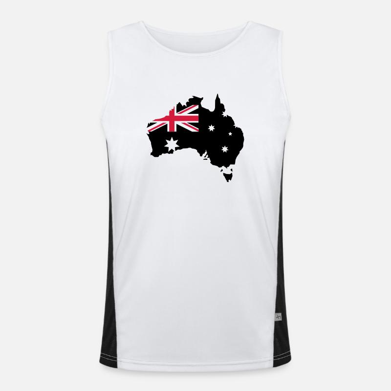 Australia Men's Functional Contrast Tank Top 