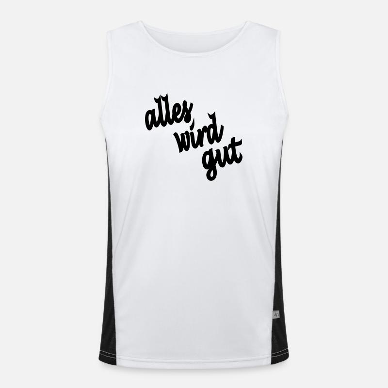 everything will be fine Men's Functional Contrast Tank Top 