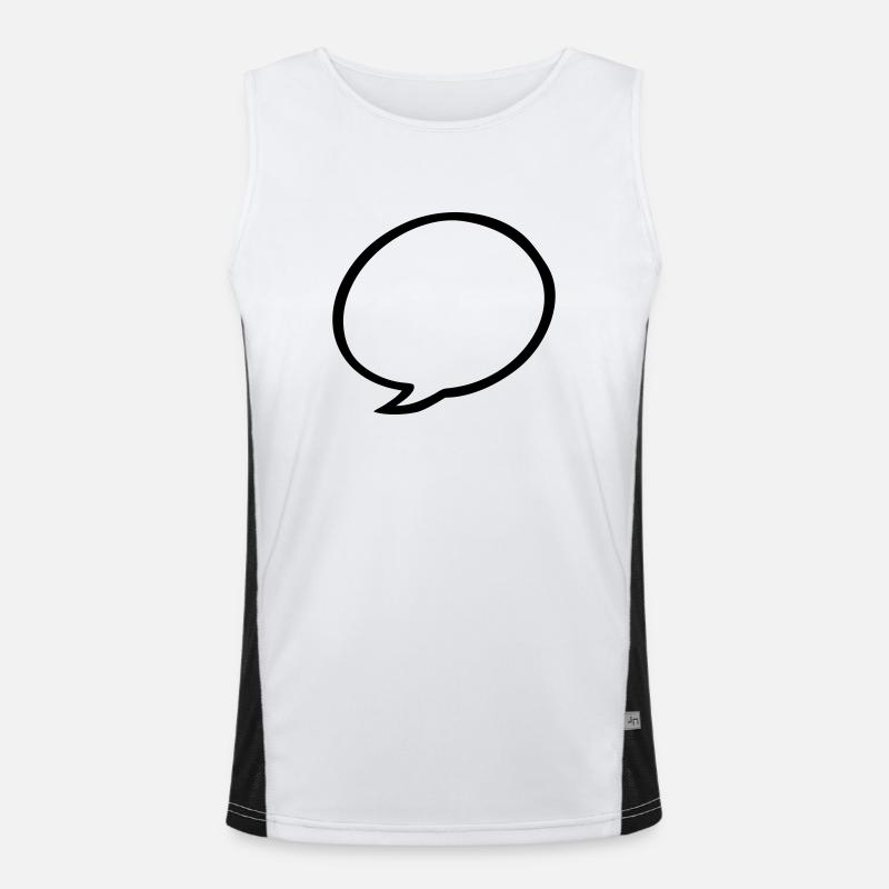 Sprechblase Funktionelles Kontrast-Tank Top für Männer 