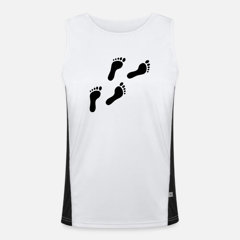 Füße Funktionelles Kontrast-Tank Top für Männer 