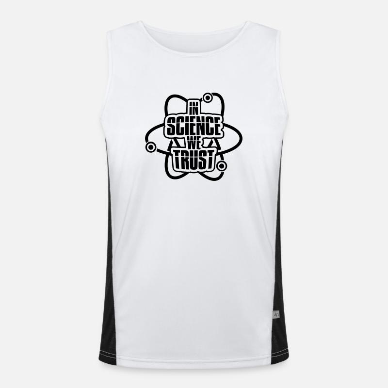 Motto We Trust Funktionelles Kontrast-Tank Top für Männer 