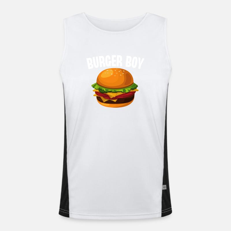 Burger Garçon Débardeur respirant contrasté Homme 