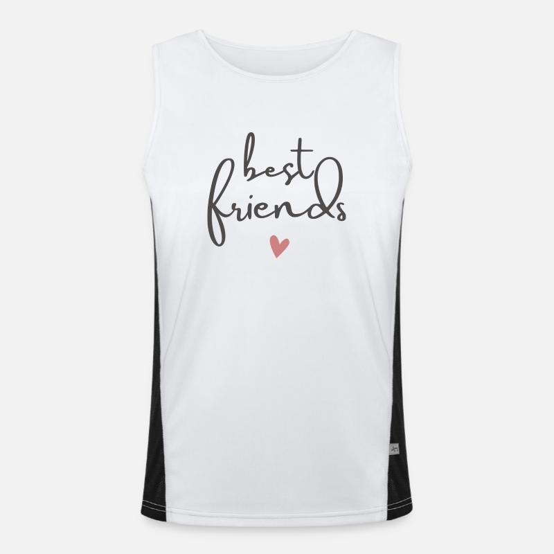 BFF best frieds forever saying Débardeur respirant contrasté Homme 